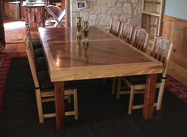 Custom Dinner table and chair set