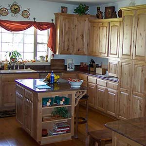 Knotty alder custom kitchen